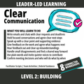 Clear Communication: Level 2 - Building