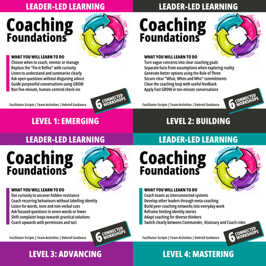 Coaching Foundations bundle: four courses and 24 workshops