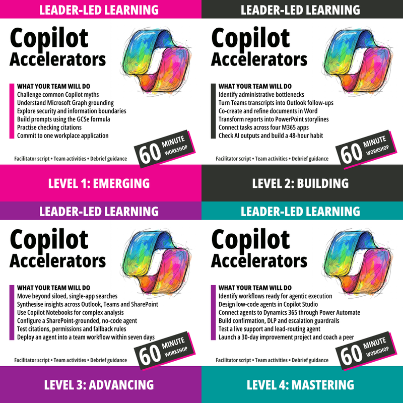 Copilot Accelerators four-workshop bundle