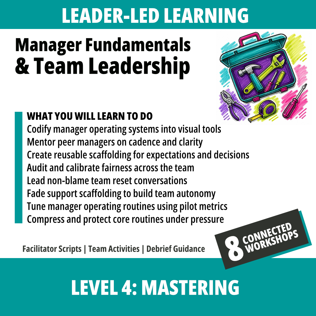 Manager Fundamentals & Team Leadership: Level 4